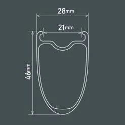 Ruote Shimano 105 WH-RS710-C46-TL Disco - Nero -Vente de vélos 105 ruota