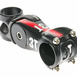 3T Arxa Team Aluminum Adjustable Stem 31.8mm Clamp 100mm +/- 35 Degree Black/Red