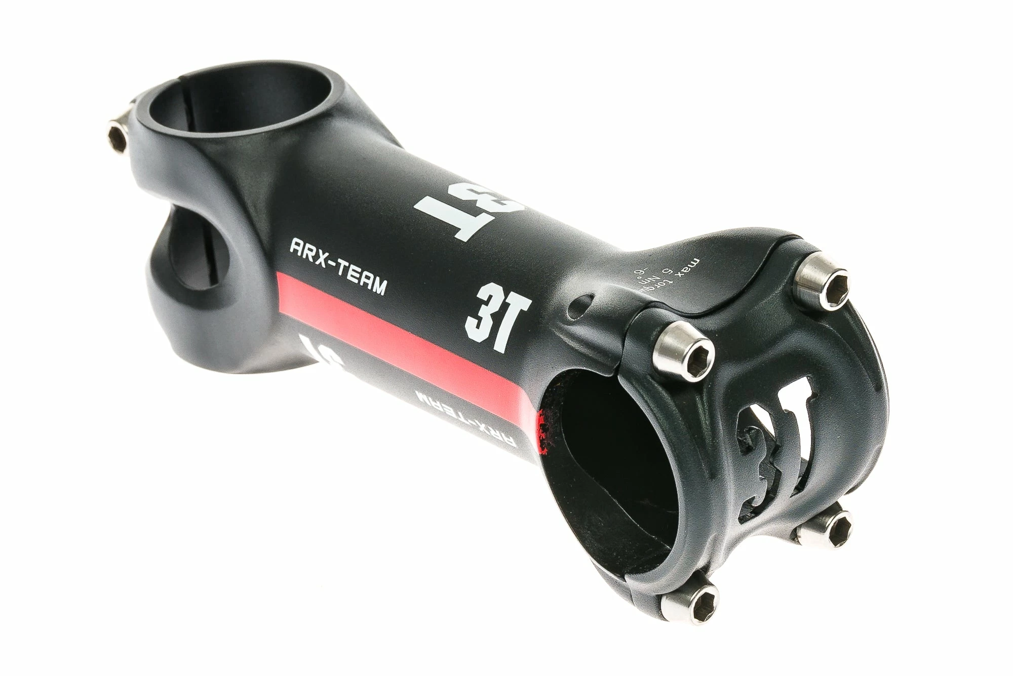 3T ARX-Team Aluminum Stem 31.8mm Clamp 100mm 6 Degree Black/Red 3 3T ARX-Team Aluminum Stem 31.8mm Clamp 100mm 6 Degree Black/Red