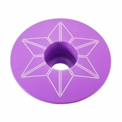 Bouchon De Potence Supacaz Star Capz Thermolaqué 31,8mm - Violet