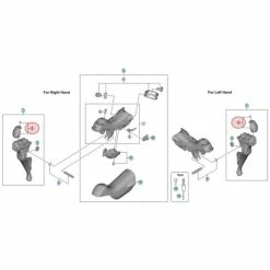 Capot Frontal De Manette De Vitesses Et De Frein Shimano Dura Ace ST-R9100