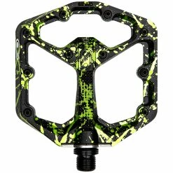 Pedali Crank Brothers Stamp 7 Splatter Small - Nero Verde