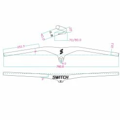 Switch Components Manubrio Integrato Switch Concorde - Nero -Vente de vélos manubrio integrato concorde 4