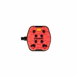 Paire De Pédales Look Trail Grip Rouge Gris