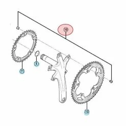 Vis Cheminée Shimano 105 FC-5700 - M8x8,5 Mm - X5