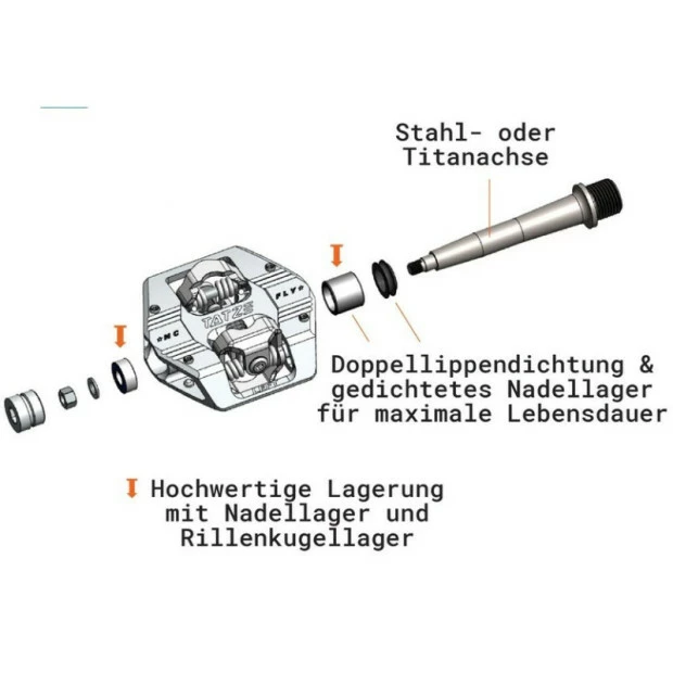 Pédales Automatiques Tatze Mc-Fly Axe Cr-Mo 7 Pédales Automatiques Tatze Mc-Fly Axe Cr-Mo – Image 5